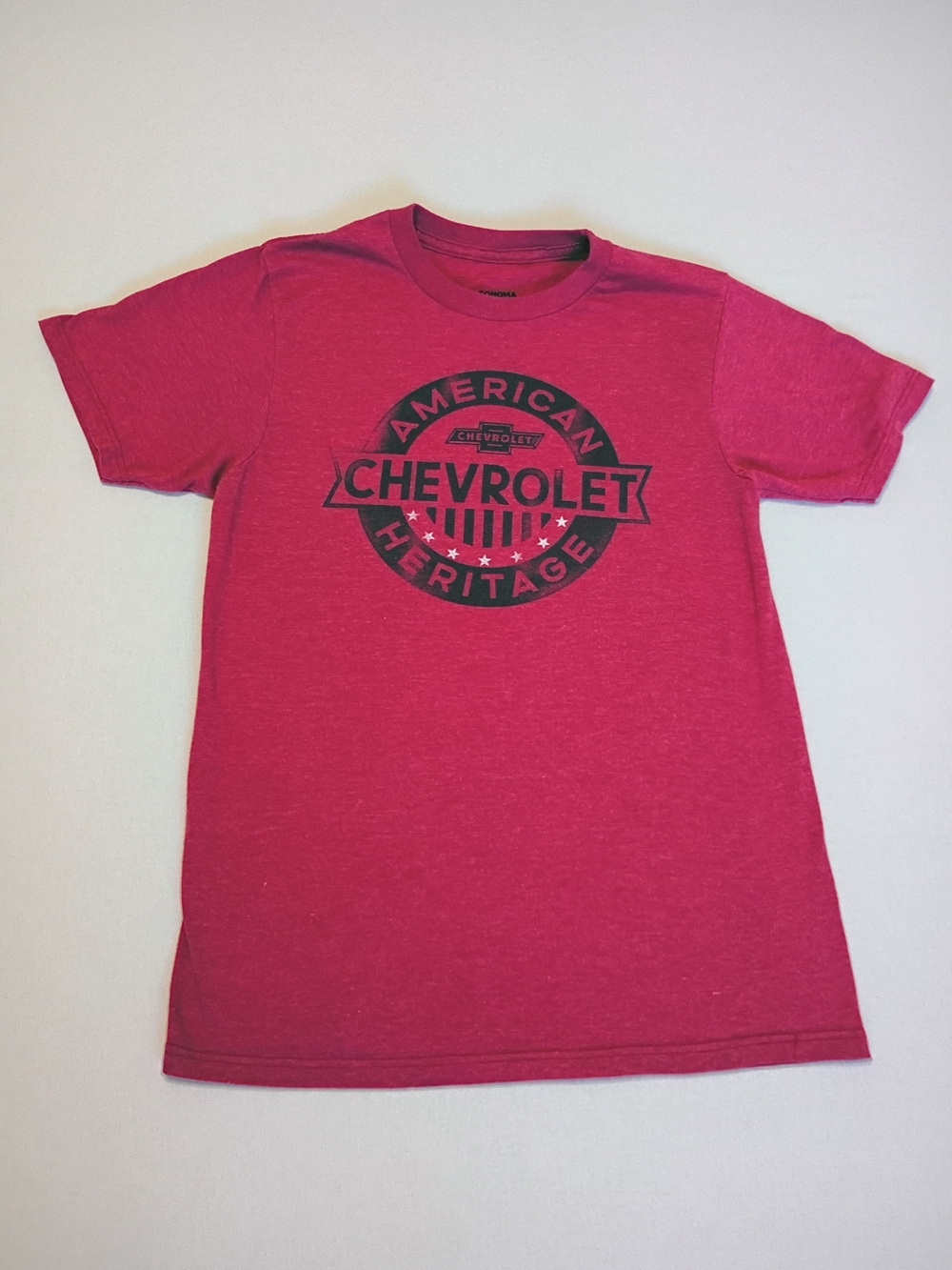 Sonoma Men's S Chevrolet Graphic T-Shirt Red American Heritage GM Genuine Logo